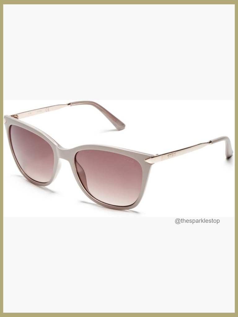 Acetate Frame Square Sunglasses With Uv Protection